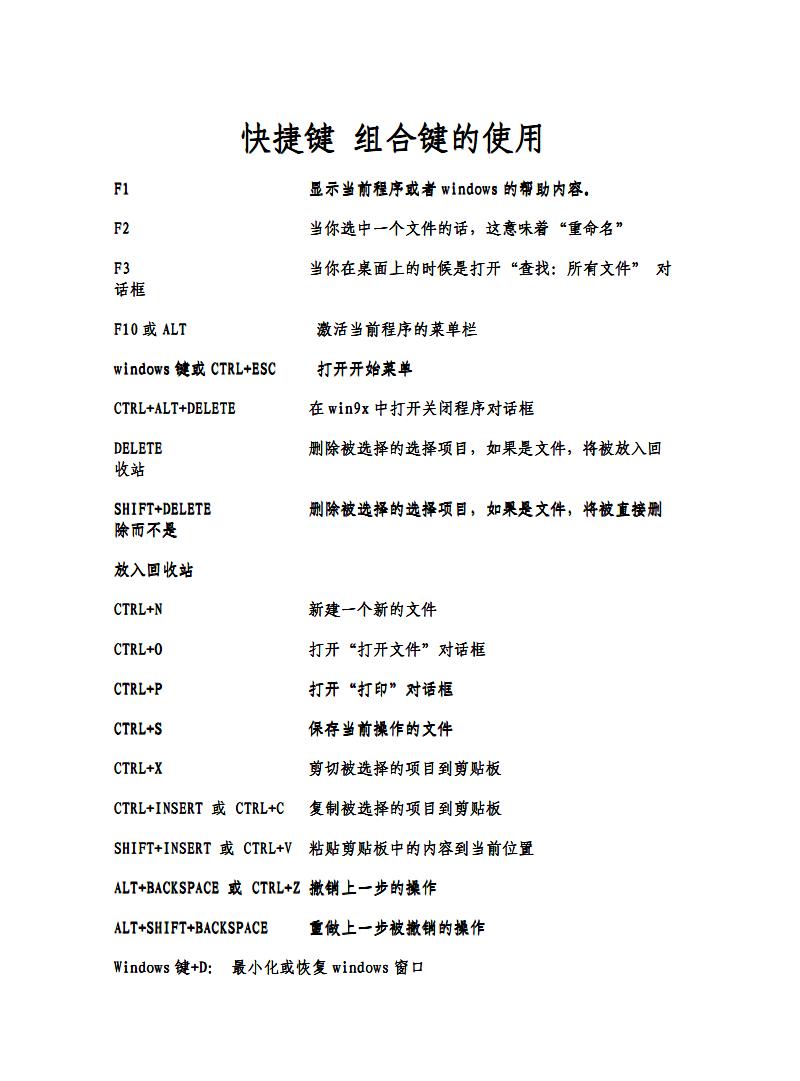 电脑键盘快捷键全掌握，操作游刃有余