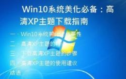  Win10系统美化必备：高清XP主题下载指南