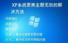 XP系统更换主题无效的解决方法