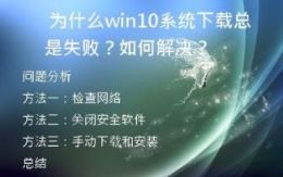 为什么Win10系统下载总是失败？如何解决？