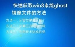 快速获取win8系统ghost镜像文件的方法