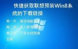 快速获取联想预装Win8系统的下载链接
