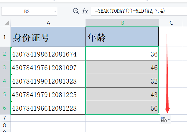 表格输入证件号变函数_excel身份证号验证公式_excel函数身份证号码